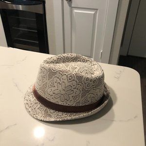 No Brand Name Tag Lace Fedora Style Hat